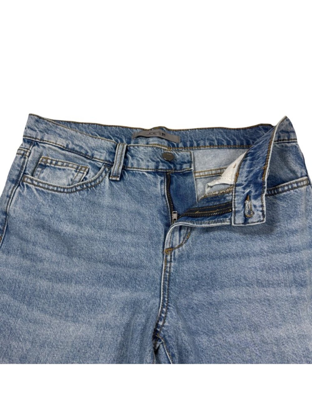 Joe's Jeans Low Rise Wide Leg Jeans 27 Light Wash Relaxed Grunge Minimalist - Picture 4 of 14